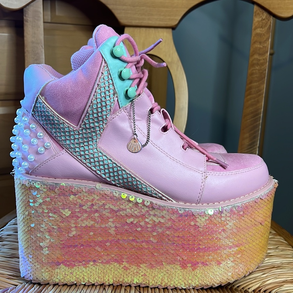 EUC Qozmo Mermaid YRU Platforms size 8 - Picture 5 of 9